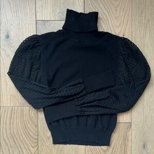 Elegant Black Turtleneck Sweater